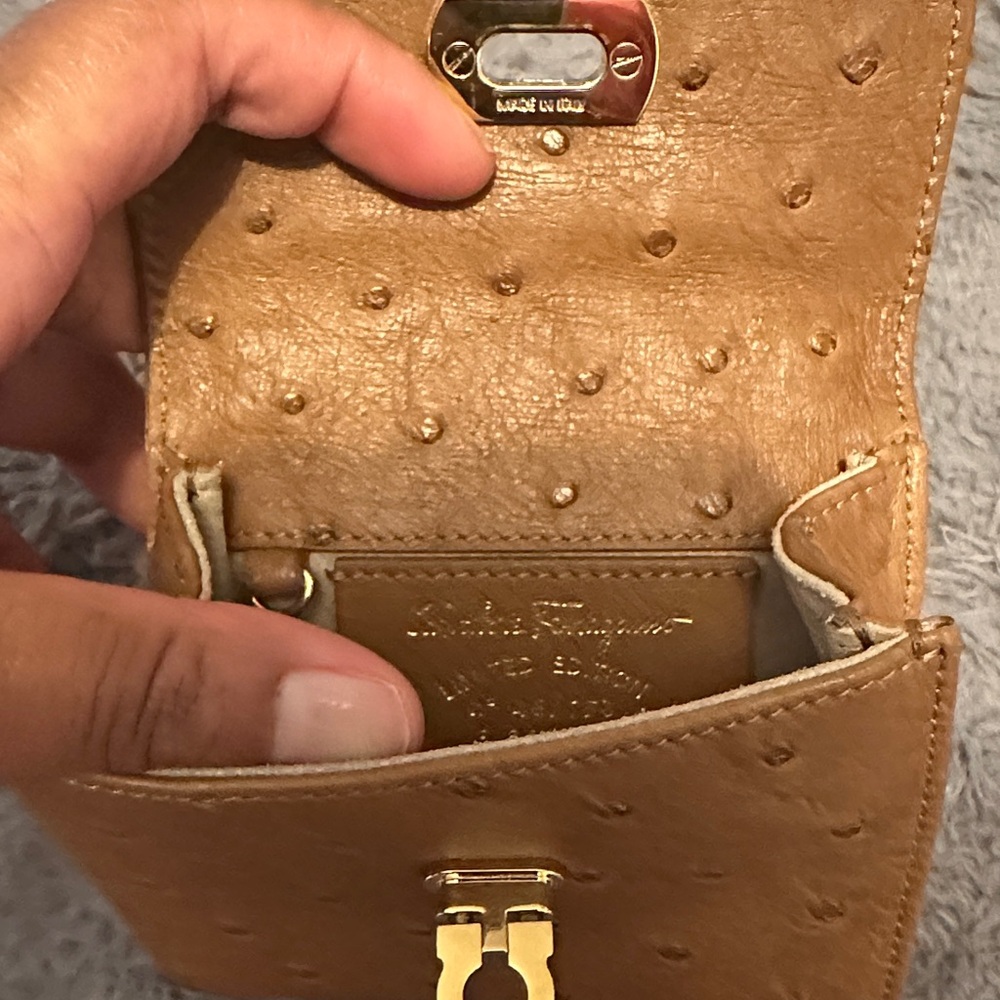 Salvatore Ferragamo Tan Crossbody Bag